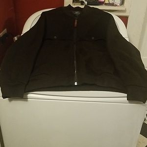 Woolrich brown full zip sweater shirt jacket sz L